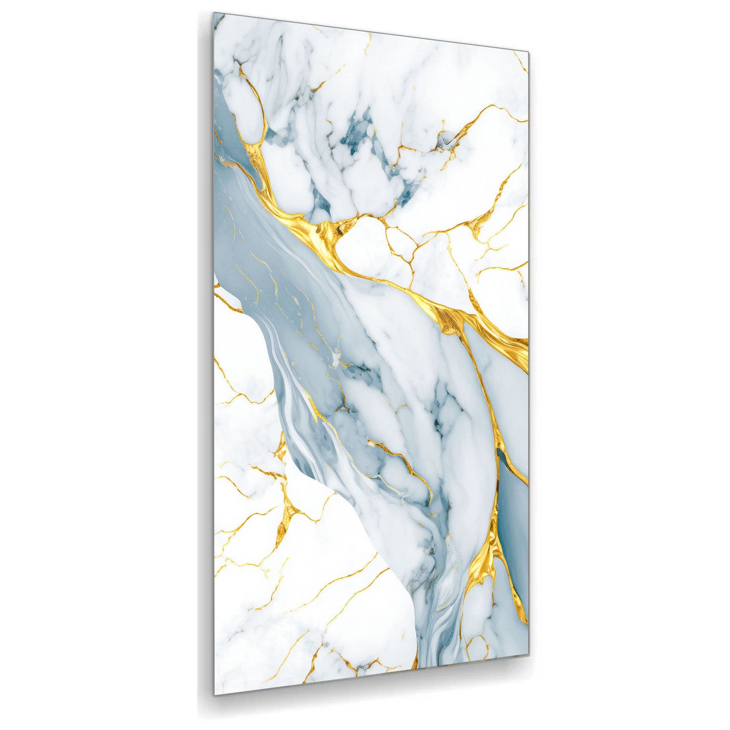 Dynamic Pigeon Aqua & Golden Highlights Porcelain Tile